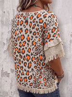 Vintage Art Comfortable Fabrics Cotton Linen Blend Patchwork Shirt