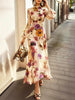Women's Floral Pattern Art Casual Elegant Loose Long Dress
