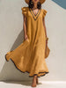 Vintage Art Comfortable Fabrics Cotton Linen Dress
