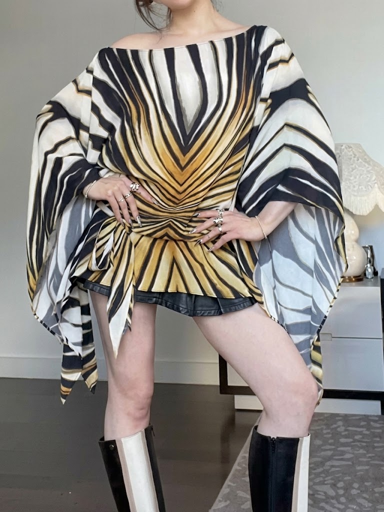 Relaxed-fit Casual Top With Artistic Print